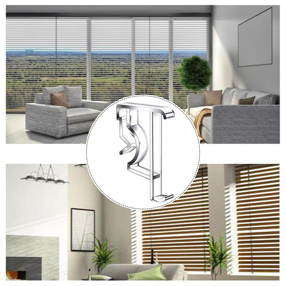 6pcs Curtain Clips 2 Inch Clear Plastic Replacement-Retainer Holder Clips