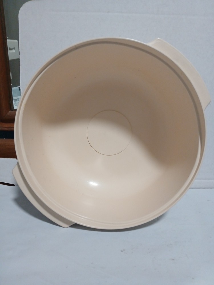Tupperware Microwave Stack Cooker Steamer Almond 3 Qt 3 Piece Set Vintage