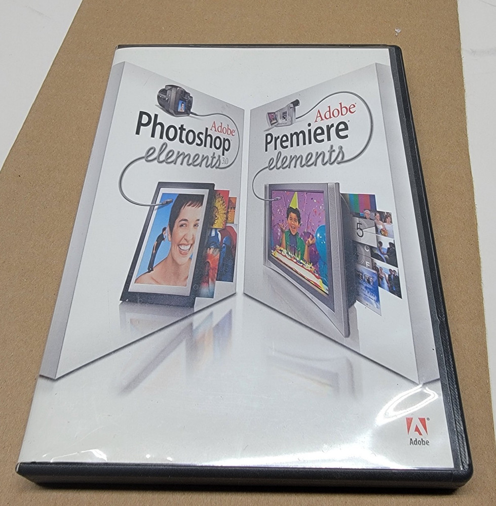 Adobe Photoshop Elements 3.0 PLUS Adobe Premiere Elements Win XP