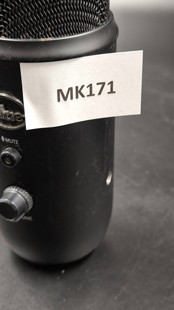 Blue Yeti Microphone Used Working Black