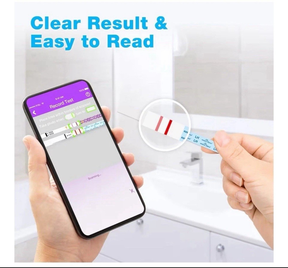 Easy@Home Ovulation Test Strips (50-Pack), FSA Eligible Ovulation Predictor Kit