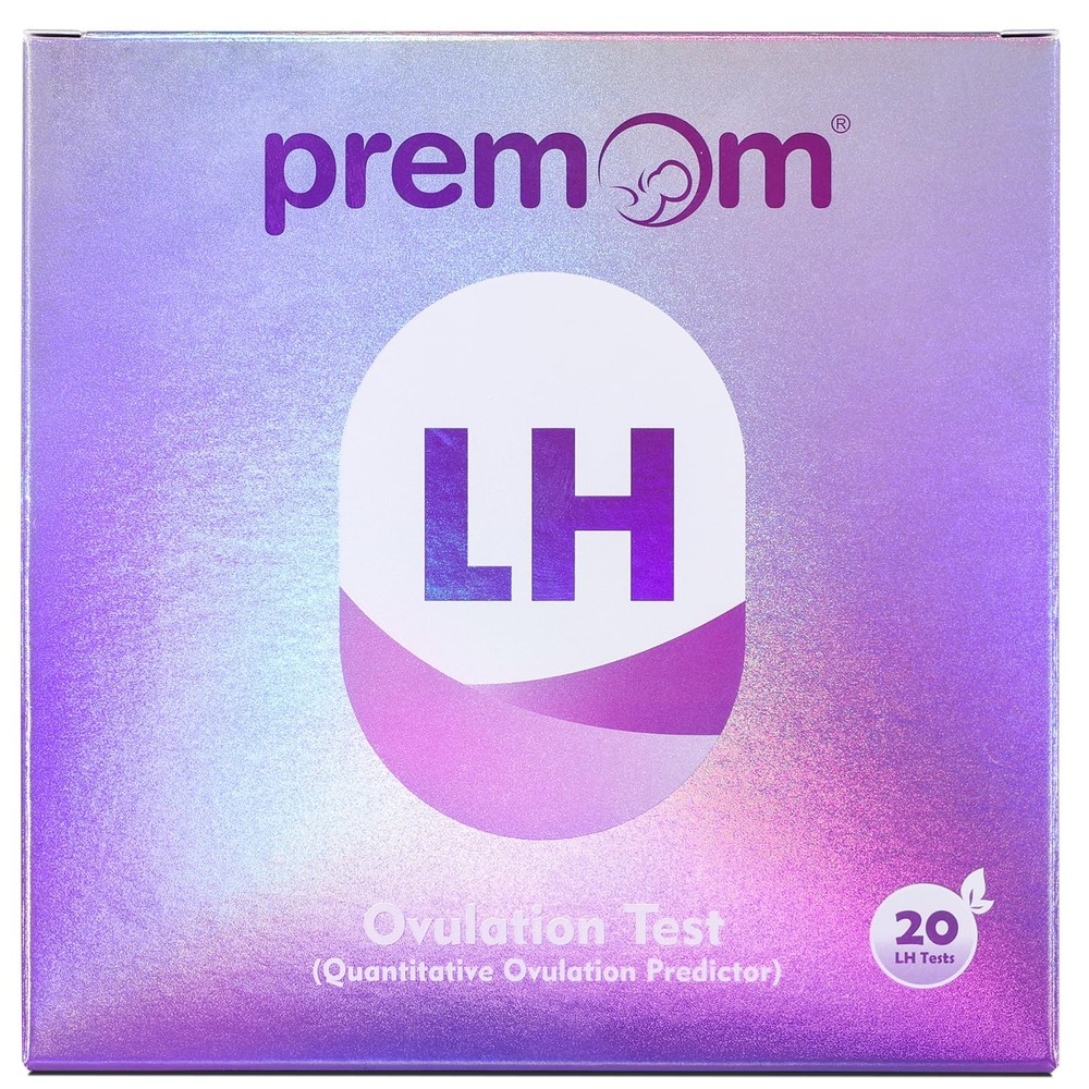 Premom Quantitative Ovulation Test Strips, 1 Count (Pack of 20), Purple