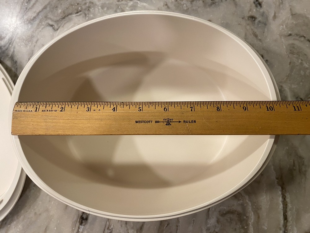 NEW 1980 Amway Micro-Queen Cookware Microwave Dish 2-piece MINT