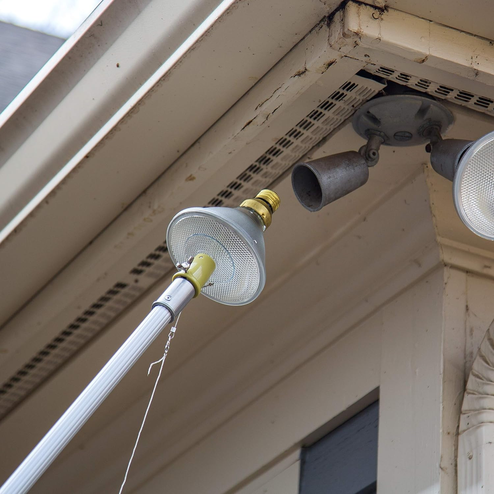 Telescoping Extension Pole Light Bulb Changer Paint Roller Duster Pole Cleaning