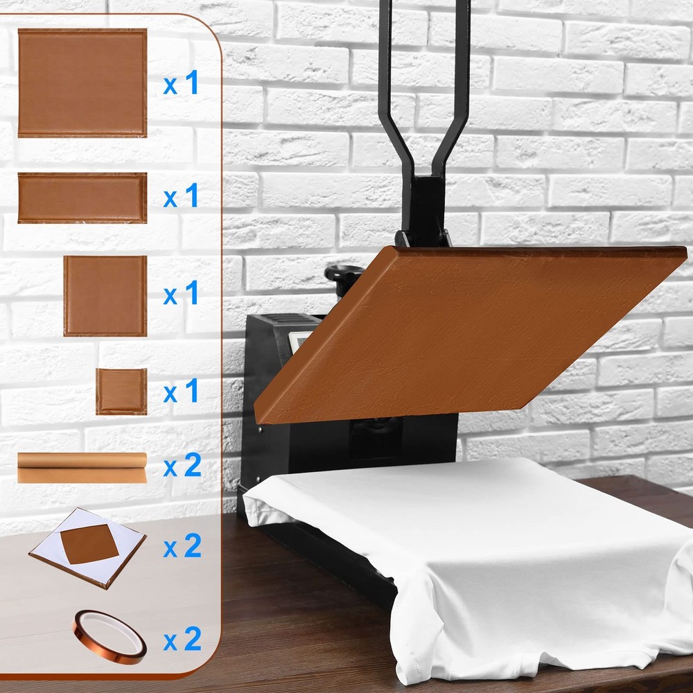 10 Pcs Heat Press Pillow Bundle Tools Kit, Include 4 Sizes Heat Pressing Tran...
