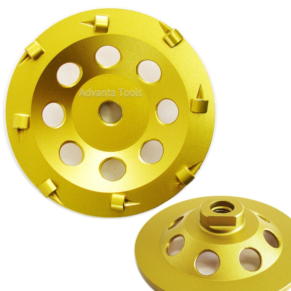 5” PCD Cup Wheel - Quarter Round 8-Segment with 5/8"-11 Arbor