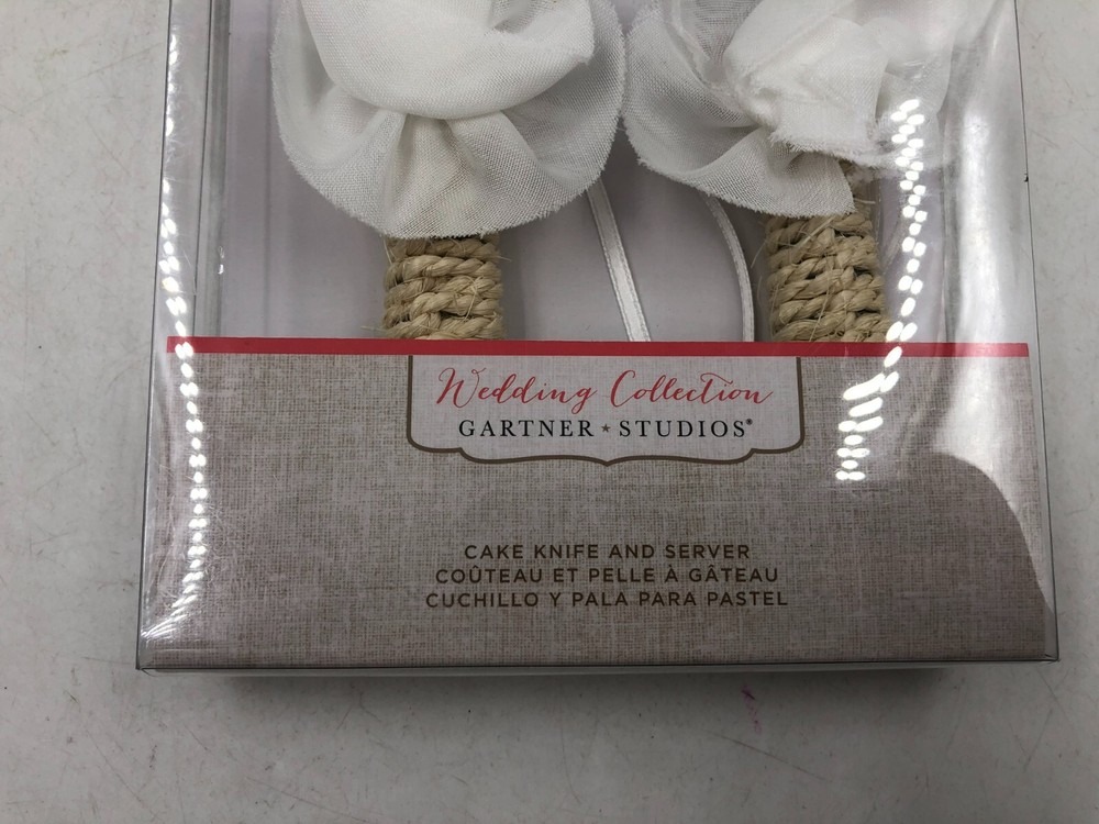 Garter Studio 12In Wedding Cake Knife and Server Set BB02B12027