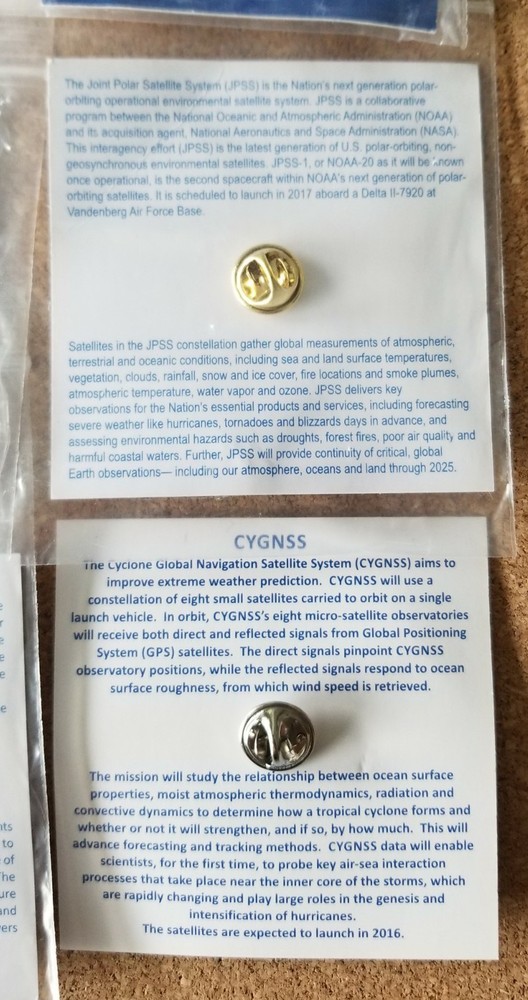 Launch Services Program NASS 4 Pin & 2 Rocket Pins