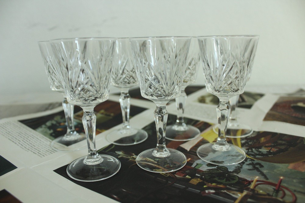 Crystal Wine Glasses Port Wine, Small Goblets
