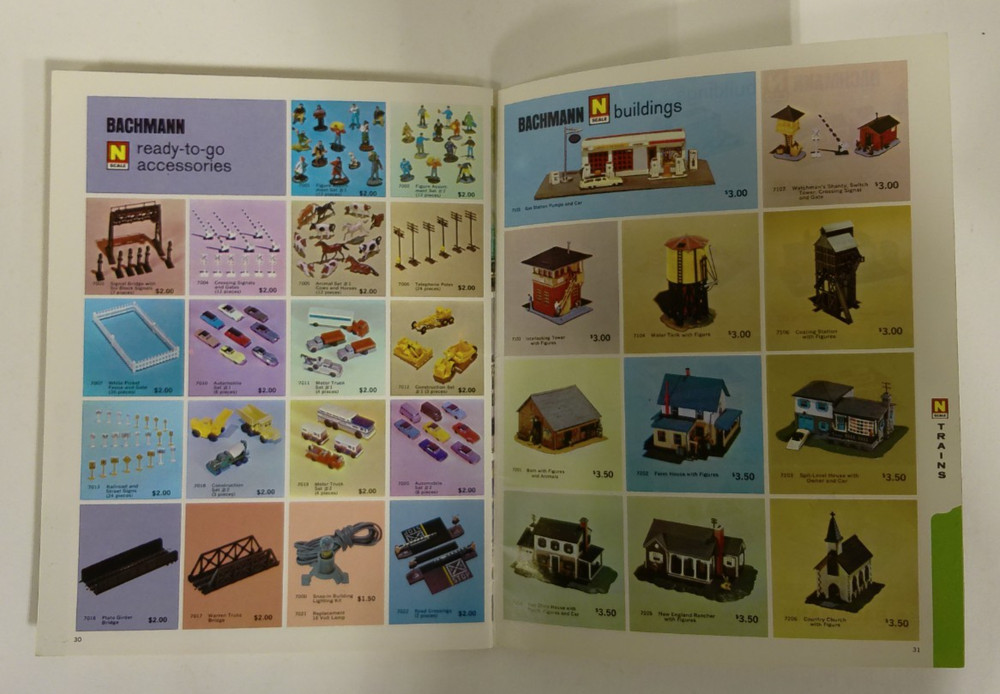 Vintage Bachmann Model Trains 1975 Mini Catalog