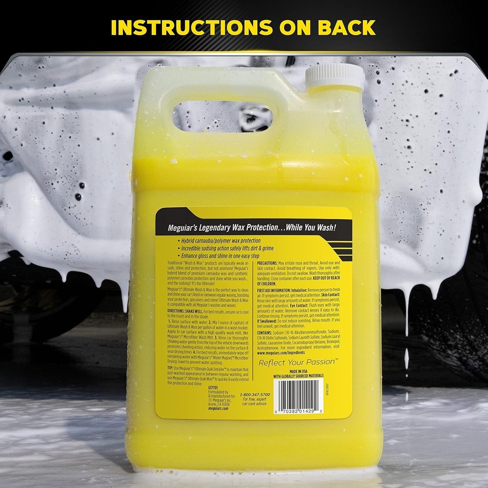Professional Grade Car Wash & Wax Solution