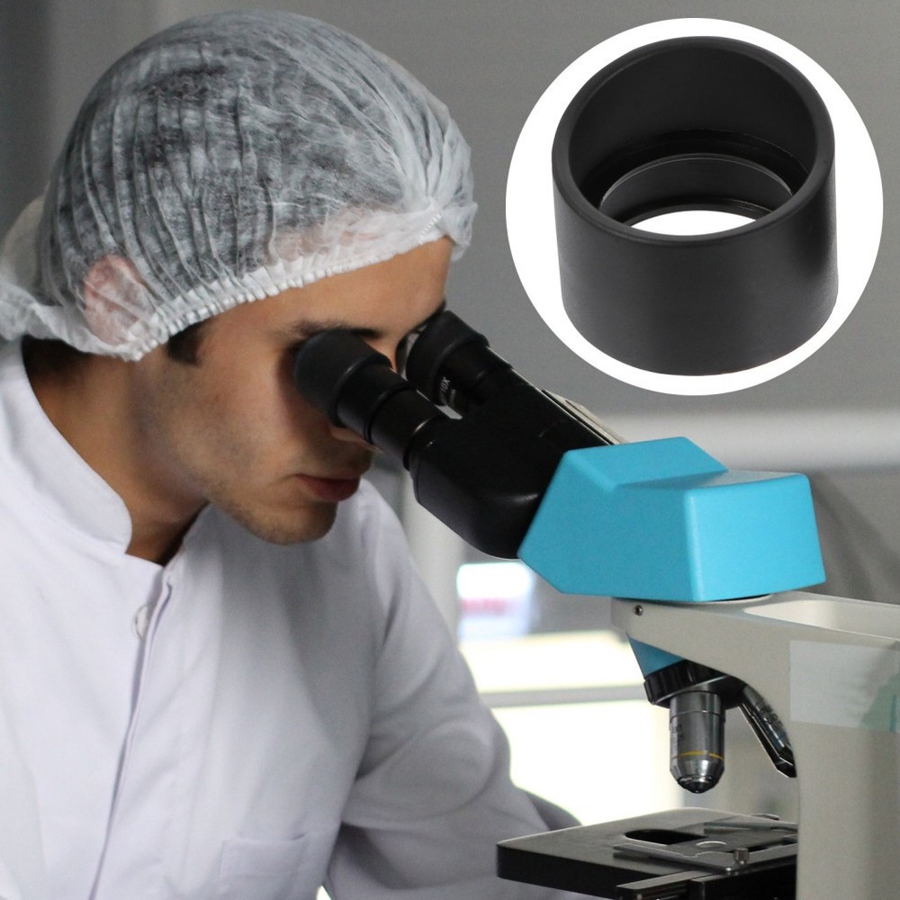 2 Pcs Rubber Eye Shield Eye Guards Cups Eyepiece Covers for Microscope