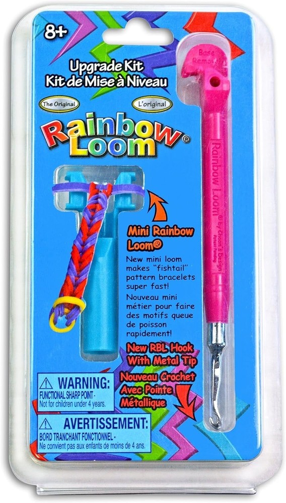 Rainbow Loom Tail Upgrade Kit - Metal Hook - Pink