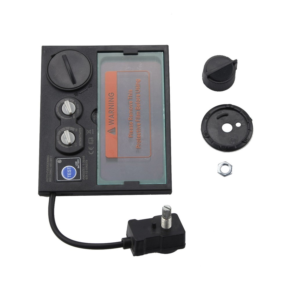 Solar Automatic On/Off Darkening Welding Helmet Len Filter + Protortion Sheet D