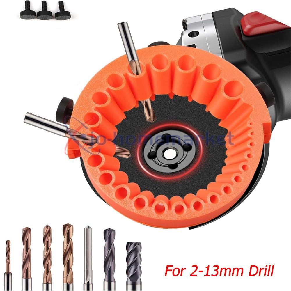 Angle Grinder Drill Bit Sharpener Tool for 2-13mm Bit Power Grinding Attachment