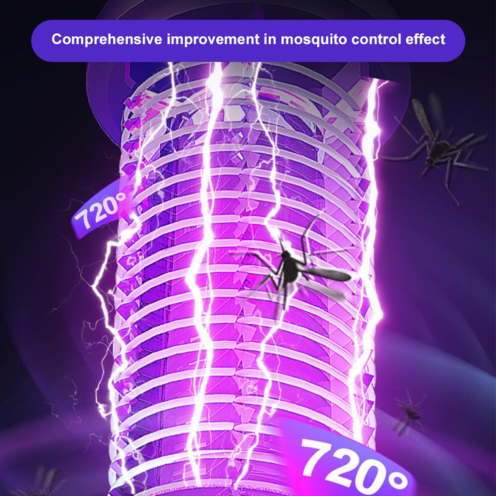 Bug Zapper Lamp – USB Rechargeable Electric Fly Trap with Night Light Function