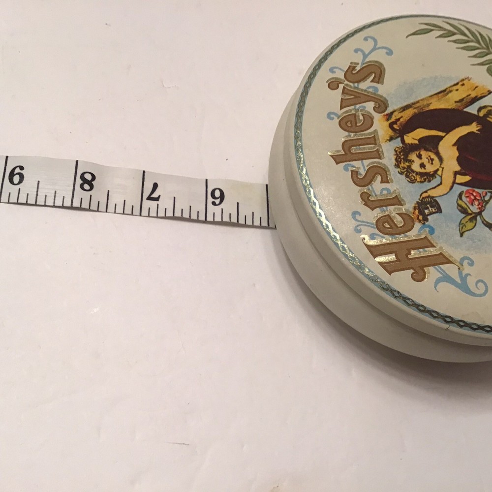 Hersheys Cocoa MetalTin Round Container Vintage Graphics 5” x 2”