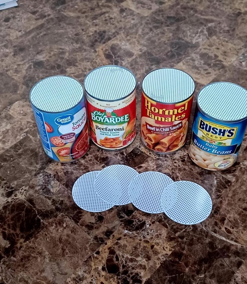 4 Vegetable Can Round Prototyping PCB w/593 Holes