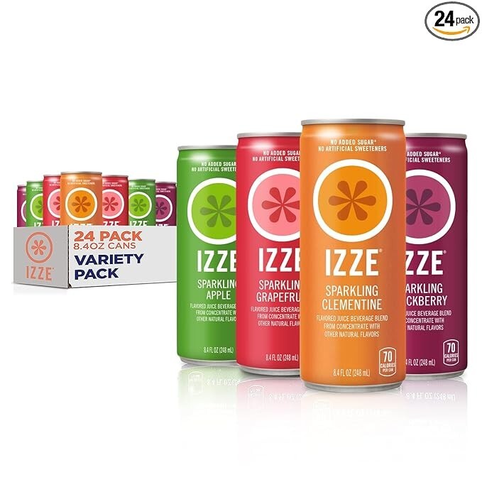 Izze Variety Pack 8.4oz Fluid Ounce 24 Pack