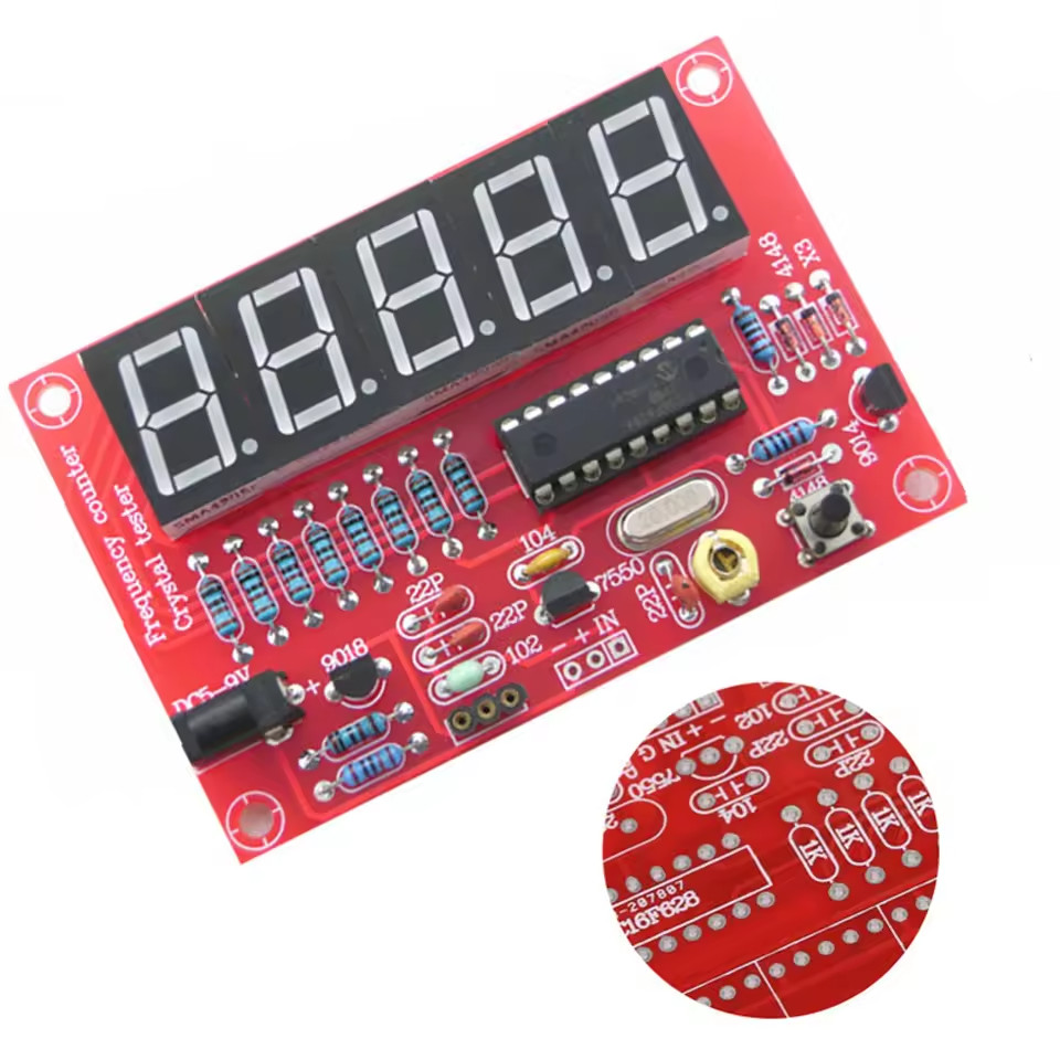 Range Conversion 1Hz-50MHz Crystal Oscillator Frequency Counter Tester 5 Digits