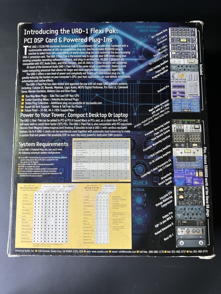 UAD-1 Flexi Pak PCI card