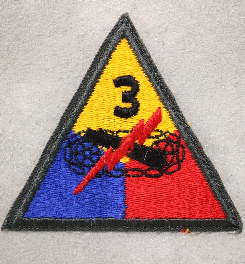 Army Patch: 3rd Armored Division - AG border