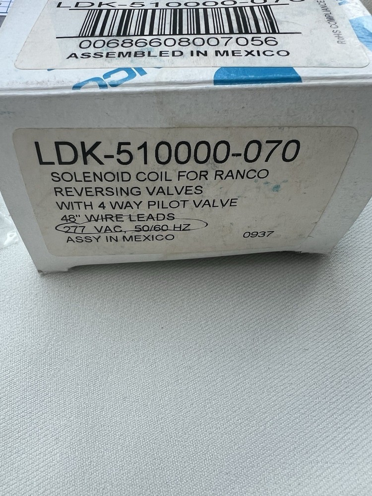 Ranco LDK-510000-070 solinoid coil for reversing valve