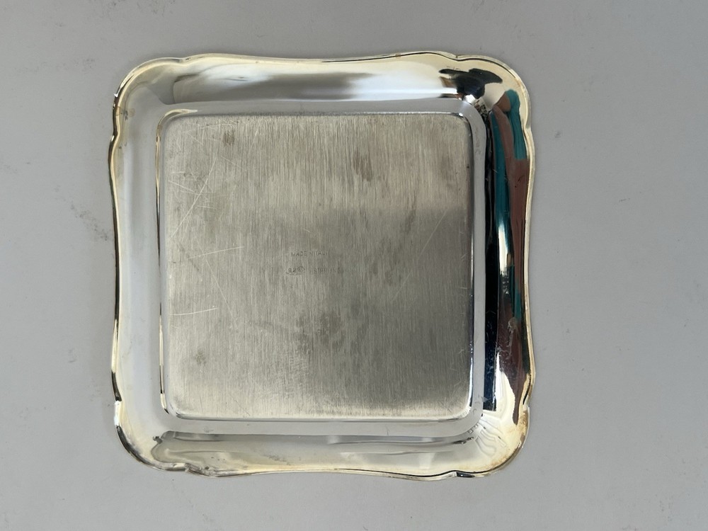 61gr Vintage Solid Sterling Silver Made in Italy Nut Candy Dish Videpoche 4"x4"