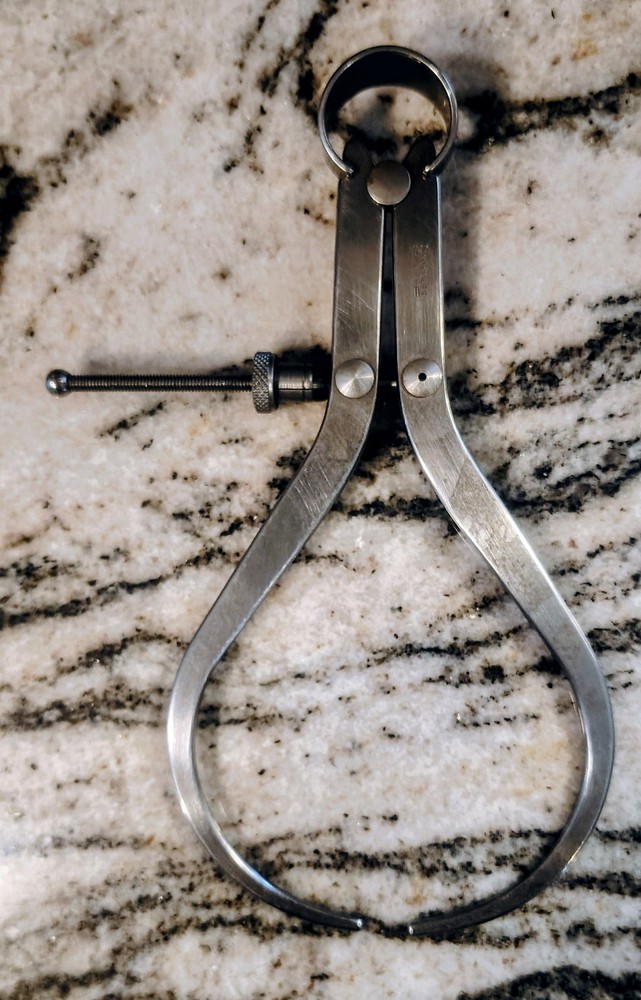 🗽VINTAGE STARRETT NO 79 6" OD CALIPER WITH QUICK NUT
