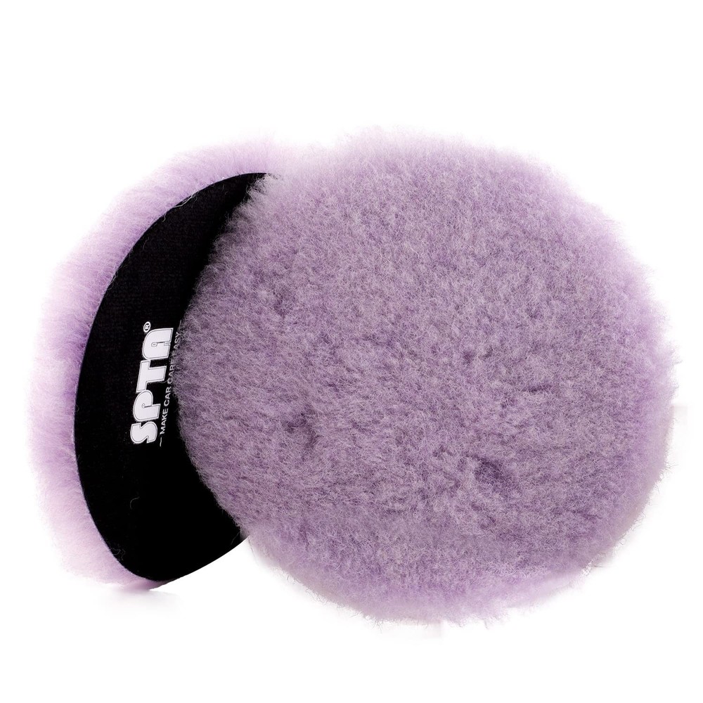 SPTA 2Pcs 6Inch (150mm) Wool 6 Inch (150mm), Purple Coarse