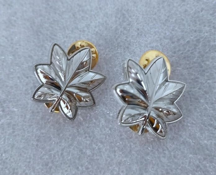PAIR US NAVY MARINES LIEUTENANT COLONEL LT COMMANDER RANK DOUBLE CLUTCH PIN
