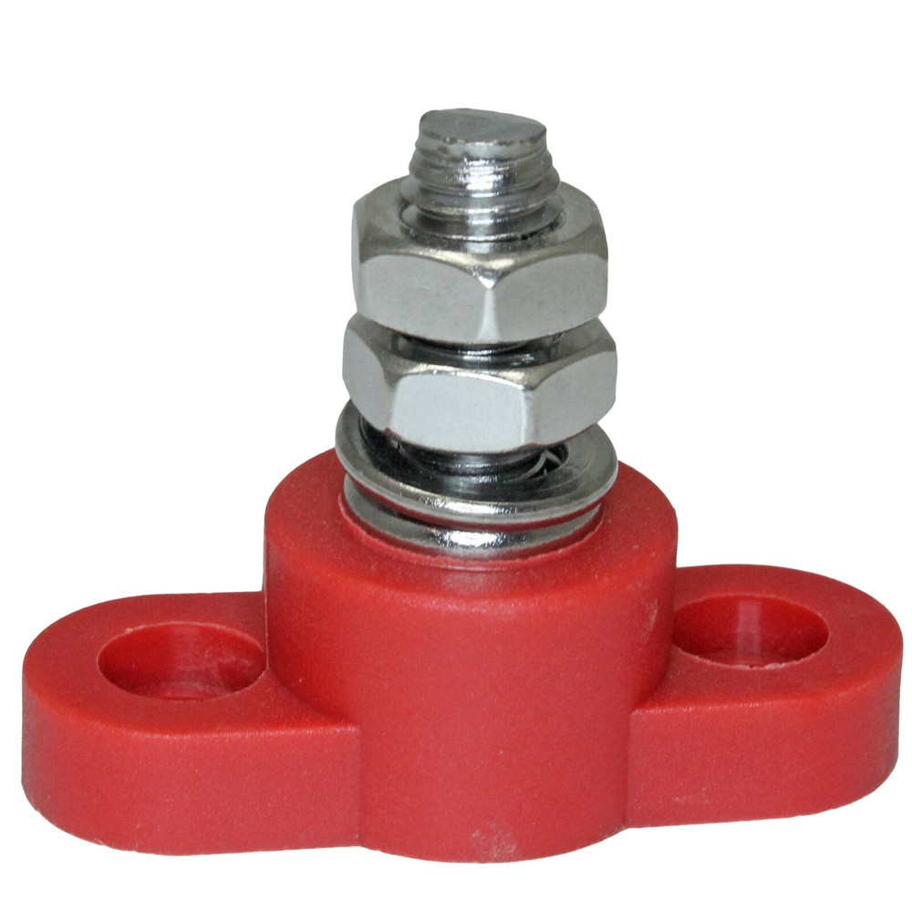 12v Positive Negative Battery insulator insulated power post junction block 3/8"