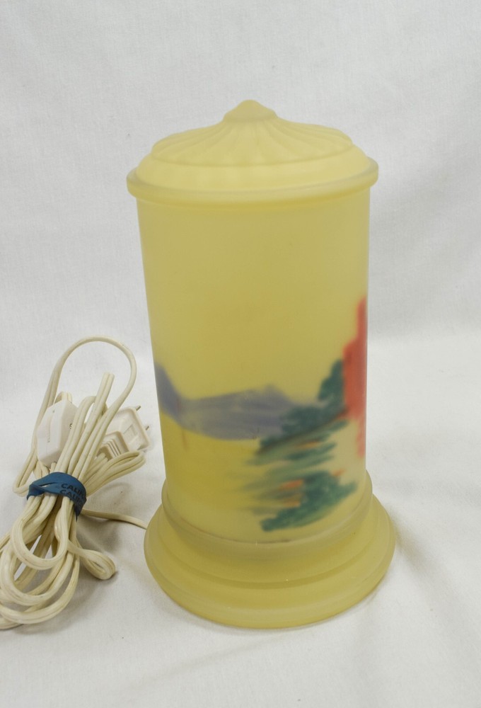 Frosted - Reverse Painted - Night Light / Lamp - 8"