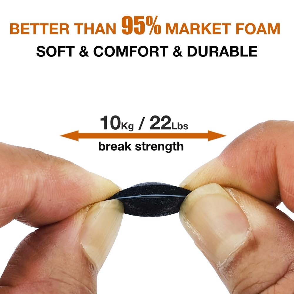 TENNMAK 2 Layers Memory Foam Eartips Replacement for Soundcore Sport black