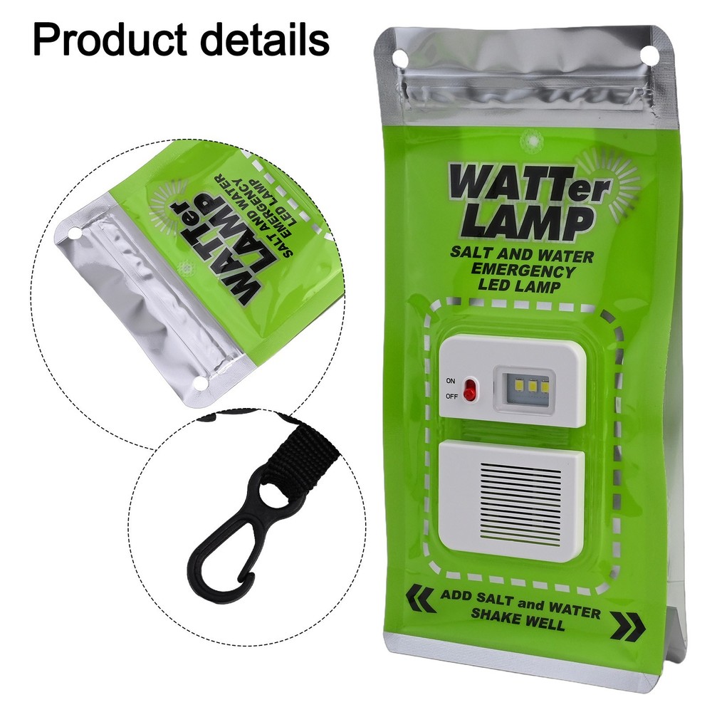 Versatile Salt Water LED Lamp for Camping and Educational Activities