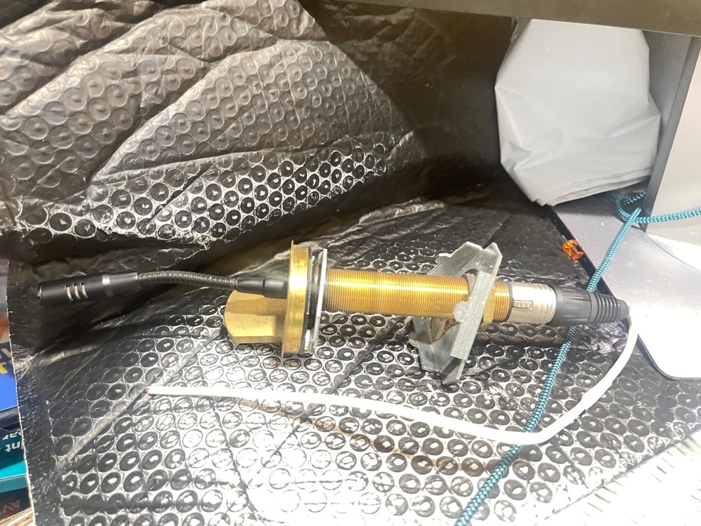 Brass Conference Table through under Mount Microphones (R3)