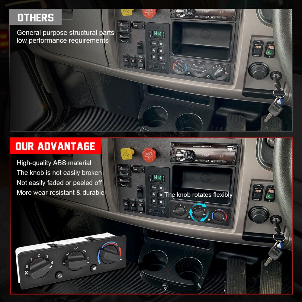 High Qualit ABS A/C Climate Control Module Panel For 2002-2006 Kenworth T600A