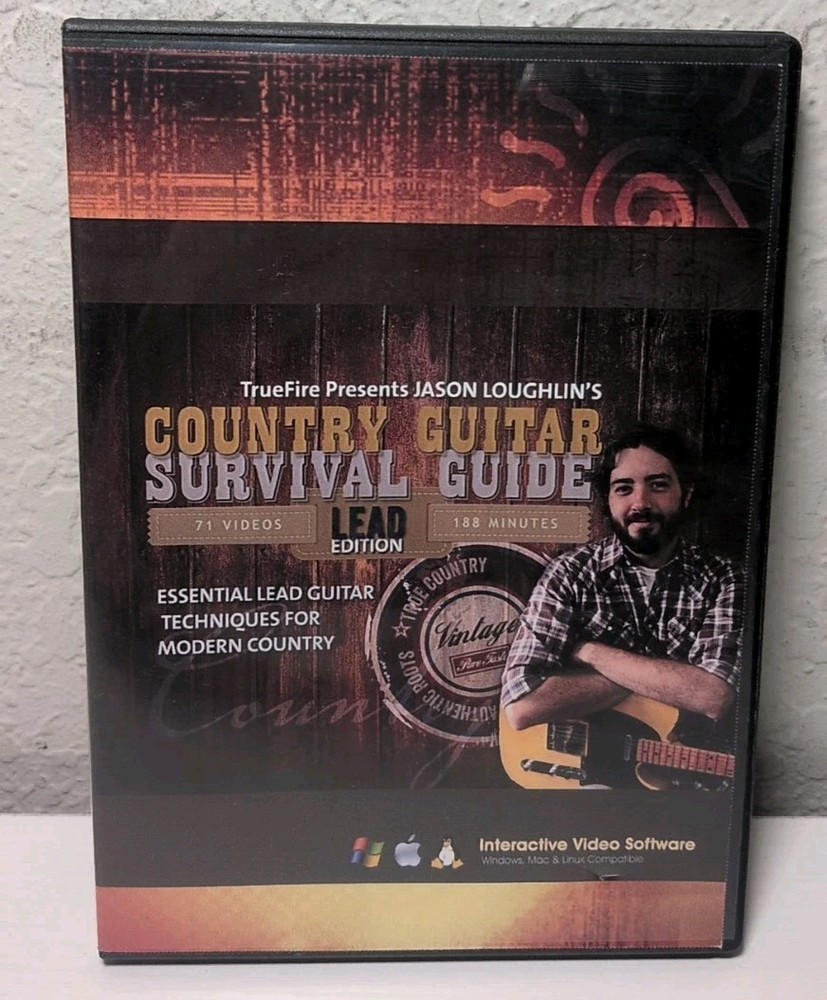 Country Survival Guitar Guide Lead Edition DATA DVD Windows,MAC,Linux B362