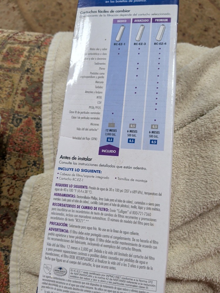 Free Ship Culligan IC-EZ-1 Drinking Water Filter Level 1 Refrigerator Ice Maker