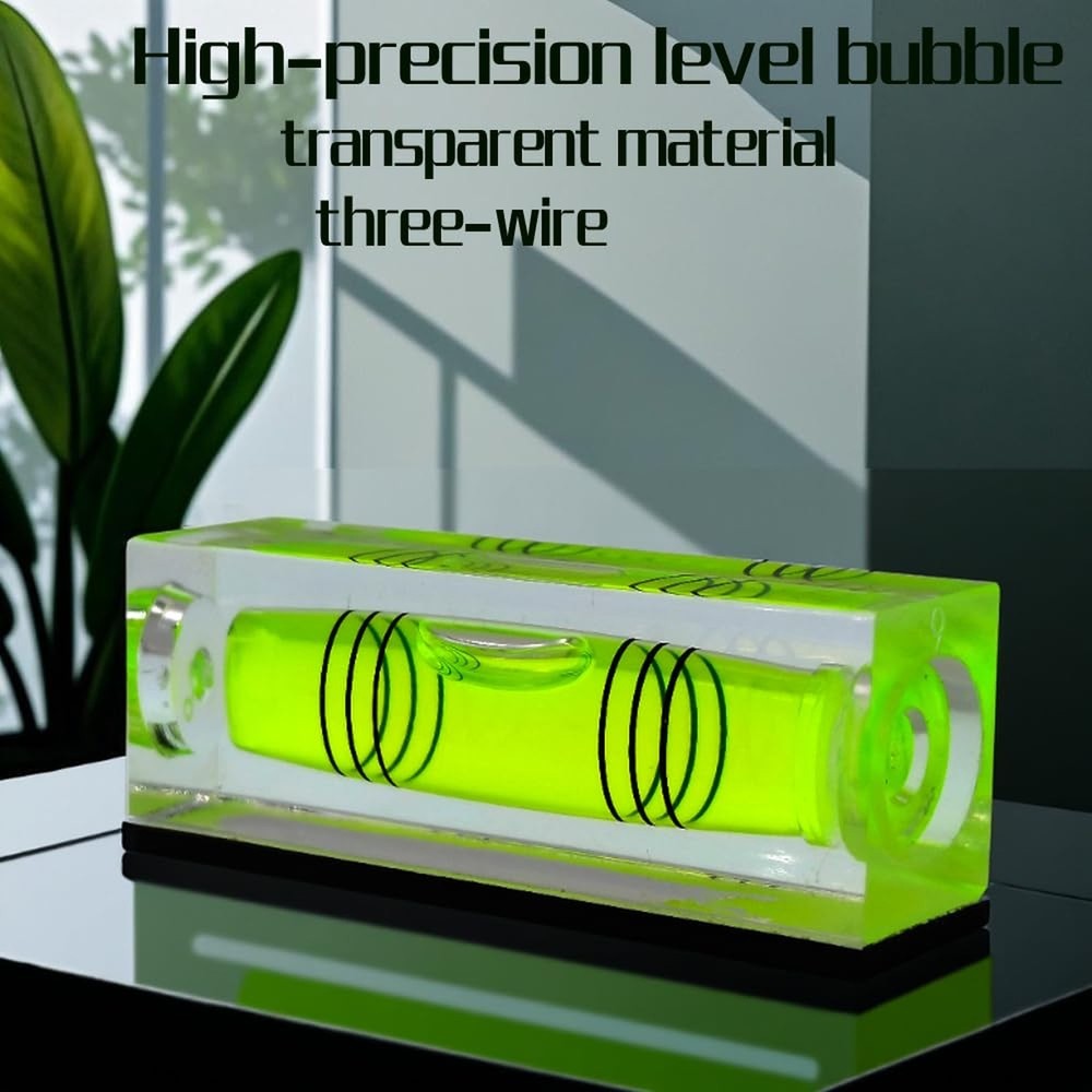 Mini Level Bubble Small Horizontal Bubble Three Line Horizontal Pearl Level M...