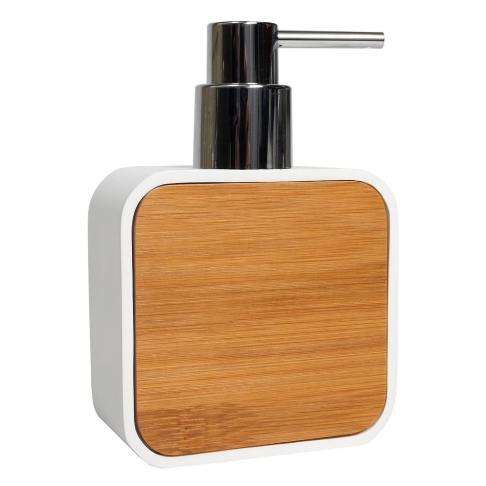 Ritz Bath Accessory Collection Poly Resin, Bamboo Bathroom Lotion/Soap Dispenser