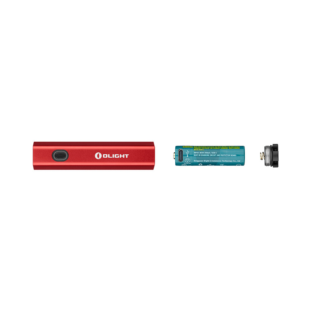 Olight Diffuse Red 700 Lumens EDC Pocket Flashlight, 6 Lighting Modes