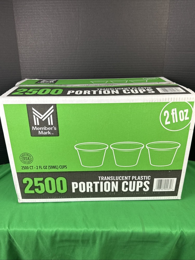 Member's Mark Translucent Portion Cups 2 Oz - 2500 Ct
