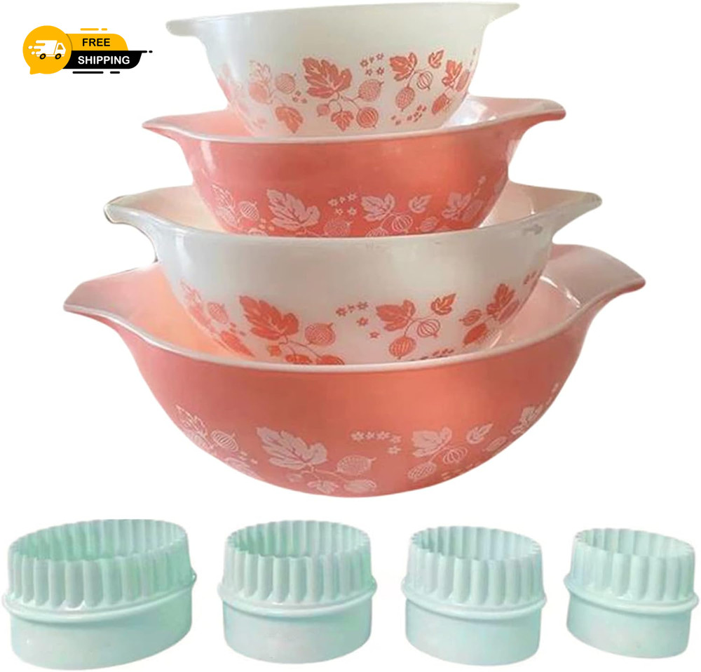 4Pcs Display Stands for Pyrex Mixed Cinderella Bowls, Stacker Stacking Rings New