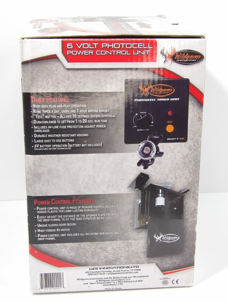 Wildgame Innovations Photocell Power Control Unit - Wildlife Feeding Accessory