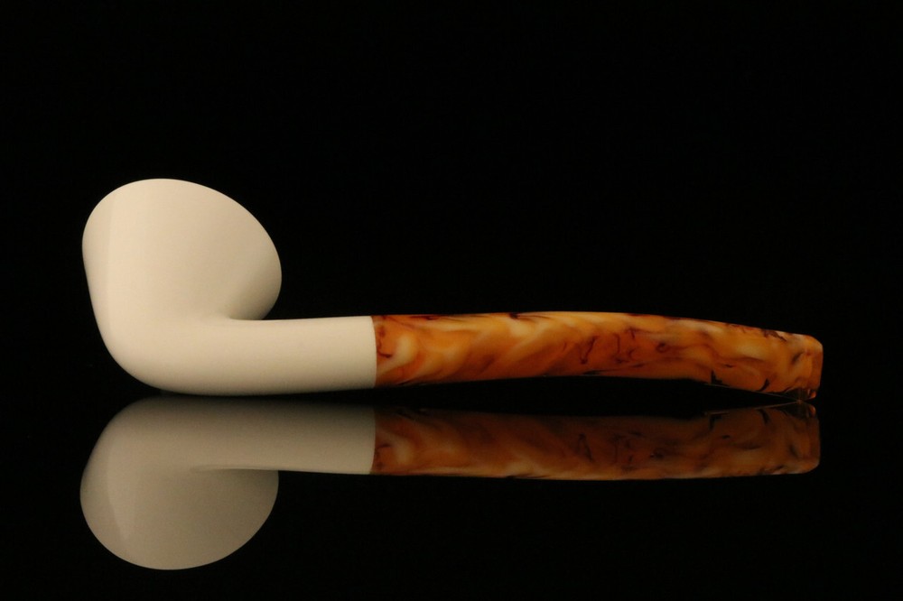 Modern Dublin Block Meerschaum Pipe with fitted case M1458