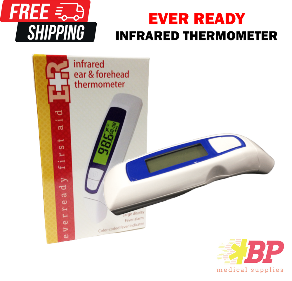 Ever Ready Infrared Ear & Forehead Thermometer LED Display