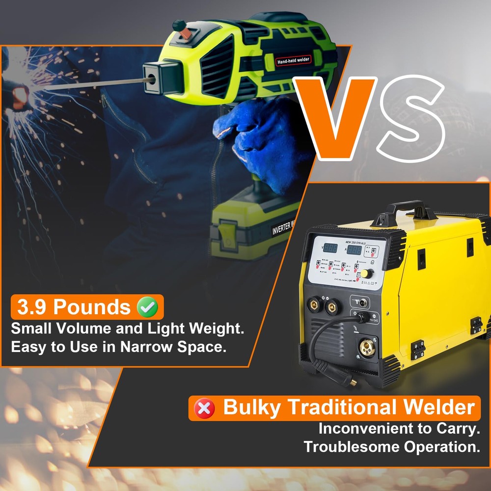 YesRight Portable 110V 120Amp ARC Welding Machine with 6 Current Adjustment