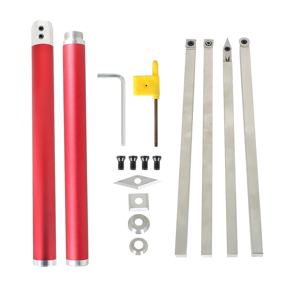 6 Pack Carbide Wood Turning Tools With 4 Replace Inserts For Lathe Finisher Tool