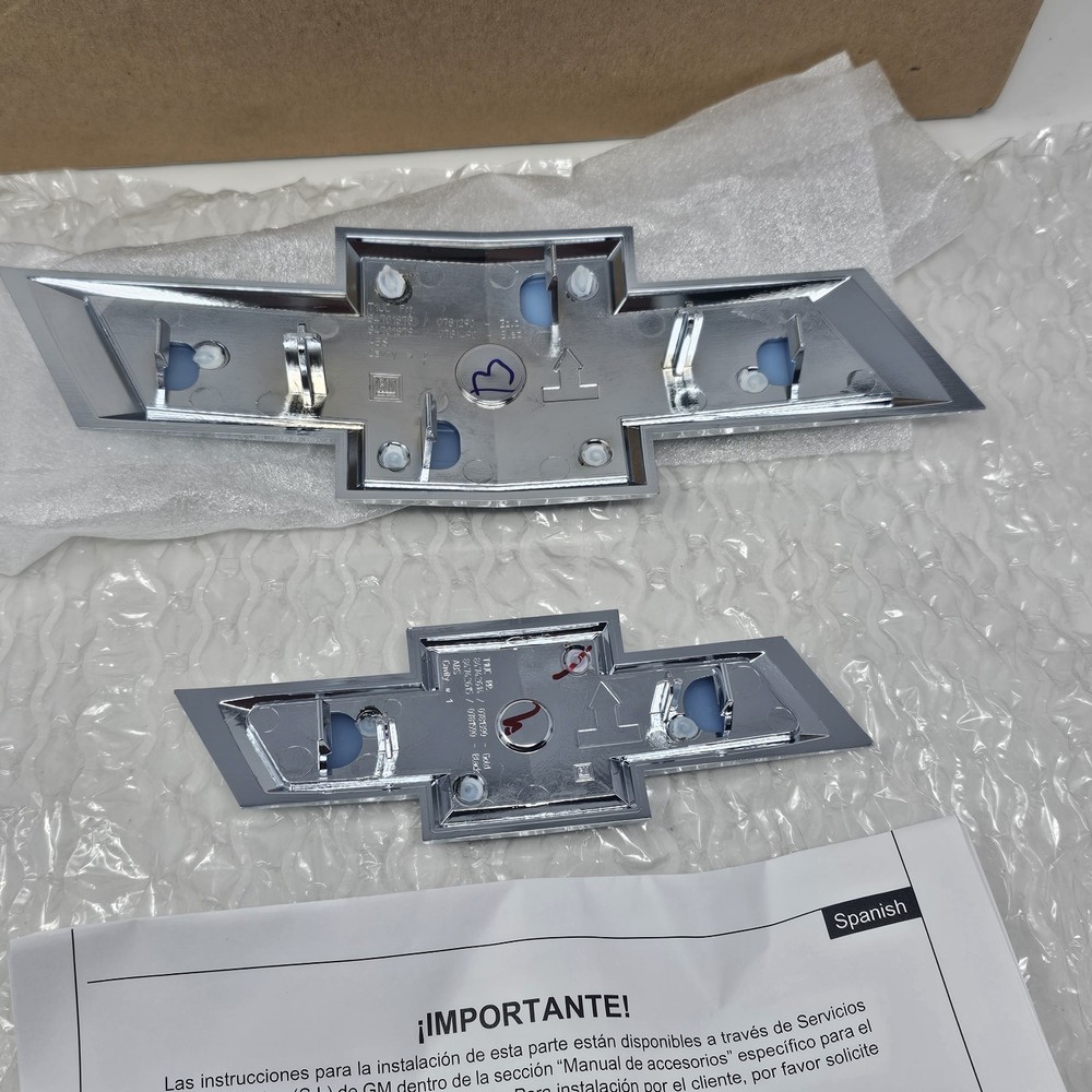 GM Genuine OEM Chrome Bowtie Kit (Front Grille + Tailgate Emblems) 2021-2025